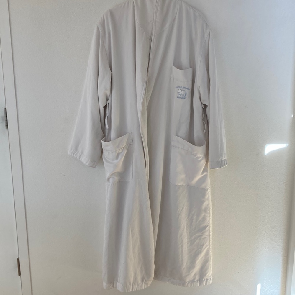 White robe Nantucket White Elephant white cypress